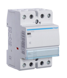 Stycznik 230 V AC Hager styki: 2 6,5 kW 63 A 2NO Montaż na szynie DIN Śruba ESC263S