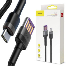 KABEL USB-A -USB-C Baseus Cafule CATKLF-PG1 100cm SuperCharge 40W 5A QC 3.0 W OPLOCIE