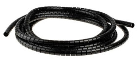 Opaska spiralna, Ø 15 → 16mm, materiał: PA 6, kolor: Czarny, RS PRO