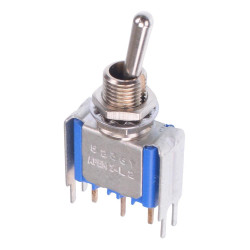 5236YABX386 APEM On-On 6.35mm Miniature Toggle Switch SPDT 4A 30VDC