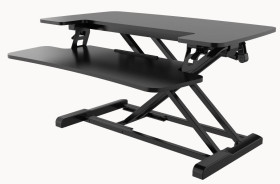 Komputerowe stanowisko pracy, Czarny, Stalowe