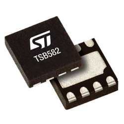 TSB582IYQ2T 200 mA output current with thermal shutdown and output current limiter, 3.1 MHz, 36 V, BiCMOS dual operational ampli