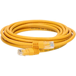 TruConnect TRUP65.0YW 5mtr CAT 6 UTP PVC Full Copper Patch Lead - Yellow