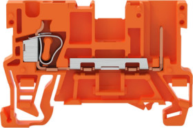 1-wire/1-pin basic terminal, cage clamp, 0.08-4.0 mm², 1 pole, 32 A, 6 kV, orange, 769-176/000-012