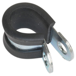 Sealey PCJ13 P-Clip Rubber Lined &#xD8;13mm Pack of 25