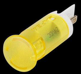 QS101XXY24 Indicator LED, 24 V DC, 10 mm, FASTON, yellow