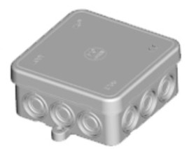 Puszka n/t szara 75x75x35 mm IP55 bezhalogenowa EC411C3