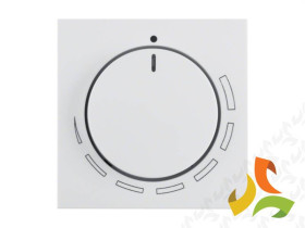 BERKER B.KWADRAT Płytka czołowa z pokrętłem do regulatora obrotów biały połysk 11378929 HAGER