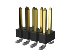 Złącze szpilkowe 6-pinowe Bergstik raster: 2.54 mm Prosty 2-rzędowe Amphenol Communications Solutions Powierzchnia1.5 kV