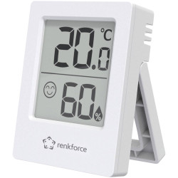 Renkforce Rf-6417554 Wireless Thermo-Hygrometer White Accurate Humidity Display