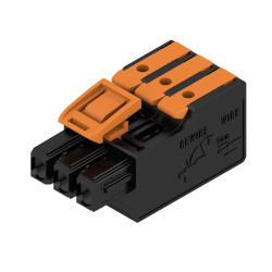 Adapter złącza 3-pinowe -rzędowe raster: 5mm Weidmuller Żeński