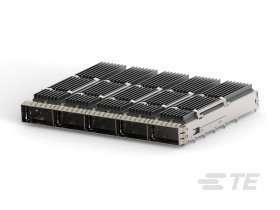 TE Connectivity Wtykowe złącze we/wy,seria: QSFP-DD, QSFPtyp: Dopasowanie po wciśnięciu,l. portów: 5, 1-pinowe 2343986-1