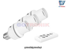 Gniazdo żarówki sterowane pilotem x 3 sztuki