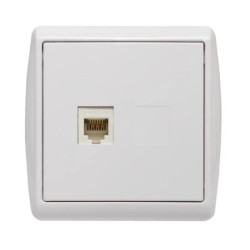 KOS1 Gniazdo telefoniczne RJ11 białe 110463