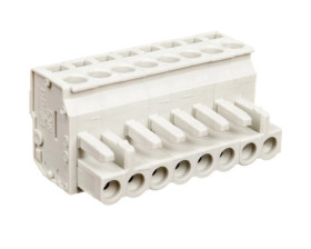 Gniazdo MCS-MIDI Classic kątowe 8-biegunowe jasnoszare raster 5mm 722-208/026-000 /25szt./