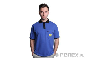 KOSZULKA POLO ESD PIKA NIEBIESKI ROZMIAR M