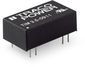 DC converter, 9-18 VDC, 3.5 W, 1 output, 24 VDC, 82 % efficiency, TIM 3.5-1215