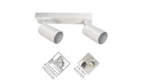 Lampa Spotlight Fargo 2Xgu10 Biała