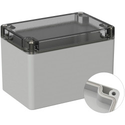 TruComponents 308184 Outdoor casing Polycarbonate (PC) Grey-white (RAL 7035)