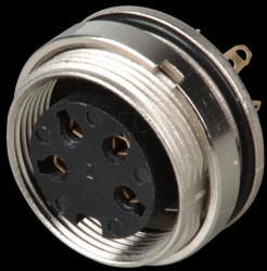 18812 Panel-mounted coupler, rear mounting, IP68, 4-pin