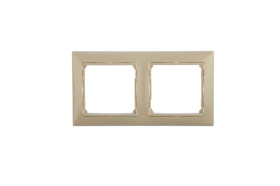 VALENA Ramka podwójna pozioma kremowa 774352