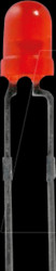 264-7SDRD/S530-A3 LED, 3 mm, wired, red, 100 mcd, 60°