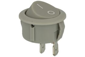 Przełącznik; klawiszowy (kołyskowy); MR2110R5AA6NWC; ON-OFF; 1 tor; szary; bez podświetlenia; bistabilny; konektory 4,8x0,8mm; 2