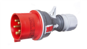 Wtyczka Przenośna 32A 5P 400V Czerwona Twist Wpp 32/5 Ip44 922075