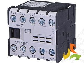 Stycznik silnikowy miniaturowy 230V AC 3NO 16A CE07.10-230V-50/60Hz 004641023 ETI