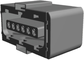 Złącze samochodowe 6-pinowe TE Connectivity -rzędowe Żeński Micro Timer II Montaż na kablu Obudowa złącza samochodowego