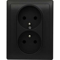 KOS 66 Gniazdo podwójne z uziemieniem kompletne 2x2P+Z 16A 250V 660936