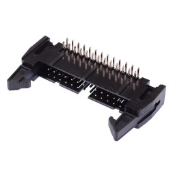 26-Way Right Angle IDC Latched PCB Plug 2.54mm Pitch