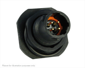 Złącze wielostykowe przemysłowe 4-pinowe, panelowe Wtyczka Souriau Sunbank by Eaton