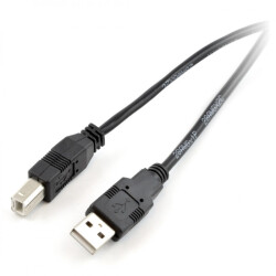 Przewód USB A - B - 1,8m - czarny