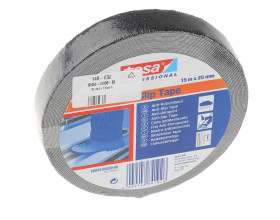 Taśma samoprzylepna antypoślizgowa szerokość 25mm Czarny Taśma antypoślizgowa Tesa +50°C Folia PVC grubość 0.81mm