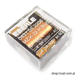 MZ/K-22-H Relay Ul= 60VDC 4,7kOhm 5A/250V THT EBERLE