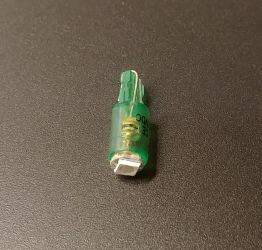 Żarówka LEDOWA 12V R5/T5/W2W zielona HIGH POWER