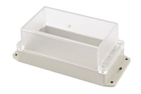 Obudowa ogólnego użytku ABS szerokość zew. 85 mm długość zew. 165 mm wys. zew. 70 mm Hammond IP65 Jasnoszary