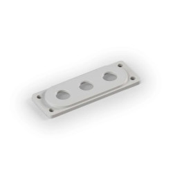 Pokrywa boczna Cubo O 137x48mm rozmiar F1 3xM20 bez uszczelki PC/ABS F1165