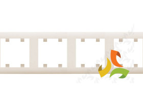 LUMINA SOUL Ramka 4 poczwórna pozioma kremowa WL5241 HAGER