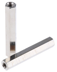 Kołek dystansowy gwint M3 x M3 długość 30mm Mosiądz Żeński/żeński Sześciokątny Essentra