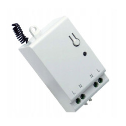 Uniwersalny sterownik radiowy RF 433MHz 230V - przekaźnik odbiornik biały / FUTURO ID-2552