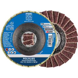 PFERD 44694202 POLIVLIES-fan plate 115 mm 5 pcs for universal Grinding