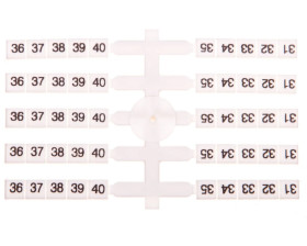 Oznacznik elastyczny do złączek szynowych EO3 /31-40/ 20x10szt. 003901758