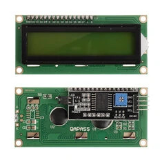 HW-060B 1602 LCD 5V Żółto-zielony Ekran IIC I2C Interfejs Moduł 1602 Wyświetlacz Adapter Board