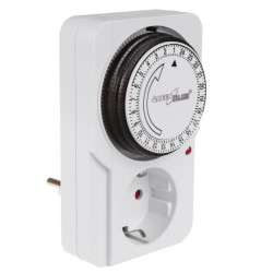 Włącznik czasowy - timer mechaniczny GreenBlue, 48 programów, max. obciążenie 16A, IP20, GB360 F