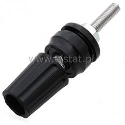 Gniazdo bananowe laboratoryjne czarne