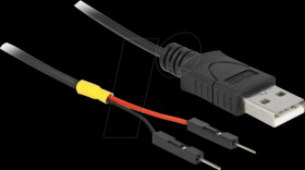 85402 USB Power Cable Type-A to 2 x pin header male separate power 30