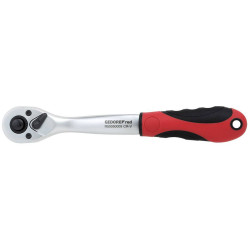 Gedore RED 3300225 2K Reversible Ratchet 3/8&quot; cranked length 206 mm