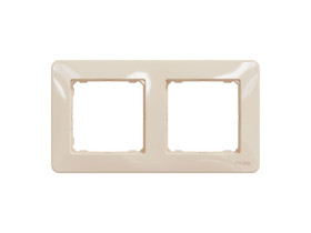 SEDNA DESIGN & ELEMENTS Ramka 2 podwójna beżowa SDD312802 SCHNEIDER ELECTRIC